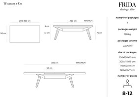 Rozkładany stół Windsor &amp; Co Sofas Frida