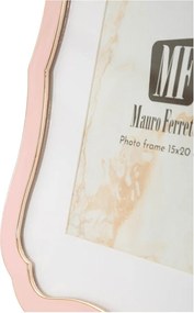 Jasnoróżowa metalowa/szklana ramka stojąca 17x22 cm Margot – Mauro Ferretti