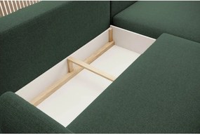 Narożnik BONO z funkcją spania Drewniane nóżki Eleganckie podłokietniki Głębokie siedzisko Lewa strona Barrel 37