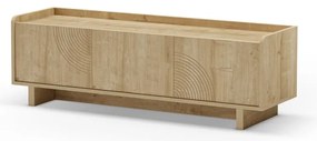 Szafka pod TV w dekorze dębu w naturalnym kolorze 140x45x40 cm Daira – Marckeric