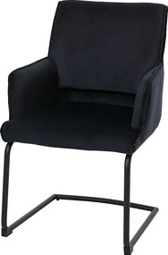 Krzesło wspornikowe MCW-N60,  antracytowo-niebieski