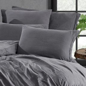 4Home Pościel muślinowa Steel, 220 x 200 cm, 2 szt. 70 x 90 cm