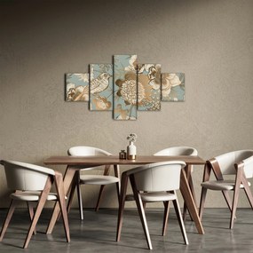 Obraz - Ogród z ptakiem (125x70 cm)