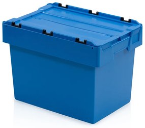Skrzynka plastikowa z wiekiem, 600x400x440 mm