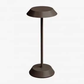 Bezprzewodowa Lampa Stołowa Led Z Żelaza Oravella Chocolate - Sklum