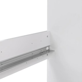 Białe łóżko dwuosobowe z płyty wiórowej bez stelaża 140x200 cm Naia – Tvilum