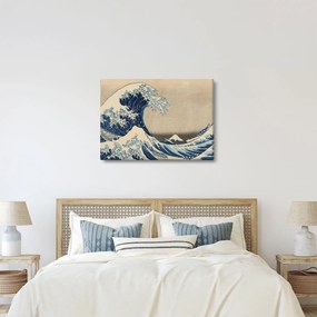 Obraz - Katsushika Hokusai, Under the Wave off Kanagawa, reprodukcje (70x50 cm)