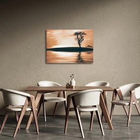 Obraz drzewa na wyspie (70x50 cm)