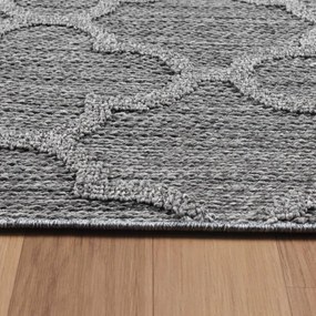 Dywan zewnętrzny sznurkowy Patara Koniczyna szary 80 cm x 150 cm