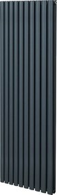 Grzejnik kolumnowy owalny – 1800 mm x 600 mm – antracytowo-szary