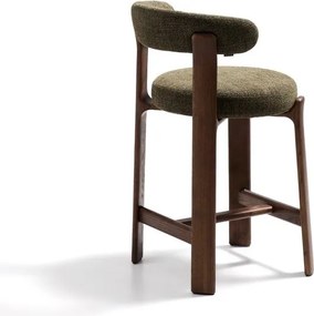 Hoker w kolorze zielono-ciemnonaturalnym z litego drewna jesionowego (wysokość siedziska 65 cm) Granite – Kave Home