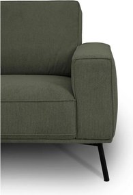 Ciemnozielony narożnik z tkaniny szenilowej (lewostronny/w kształcie litery L) Amsterdam – Scandic