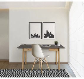 Biurko w dekorze dębu 70x140 cm Nice – Woodman
