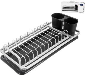 Czarno-biały metalowy ociekacz 41,5x17 cm Deluxe – Orion