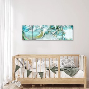 Obraz - Malowanie abstrakcyjnych wzorów (170x50 cm)