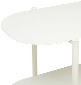 Półka na książki biała stojąca HAJA, 3 półki, 90 x 32 x 70 cm