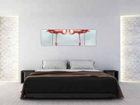 Obraz dwóch flamingów (170x50 cm)