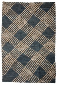 Antracytowy dywan z juty 150x245 cm Cat – Bloomingville