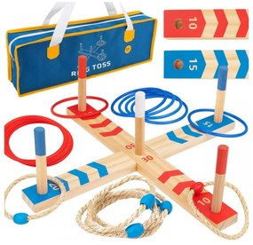 Tooky toy drewniana gra fun serso zręcznościowa ring cross