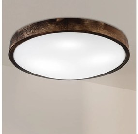 Brilagi - Oprawa sufitowa CARVALHO SLIM SMOKEY 3xE27/60W/230V dąb śr. 47,5 cm