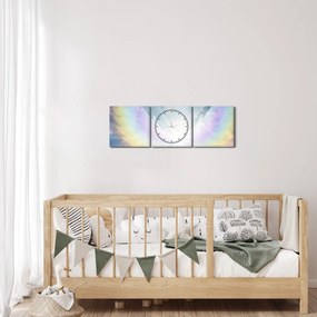 Obraz - Anielska aura (z zegarem) (90x30 cm)