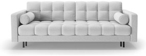 Jasnoszara rozkładana sofa ze schowkiem 222 cm Bali – Cosmopolitan Design