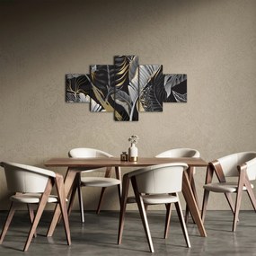 Obraz - Złota dżungla (125x70 cm)