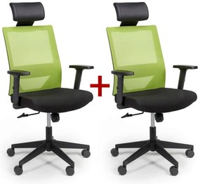 Krzesło biurowe WOLF 1+1 GRATIS, zielony