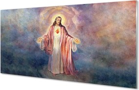 Szkło do Kuchni na Ścianę Portret Jezusa Chrystusa