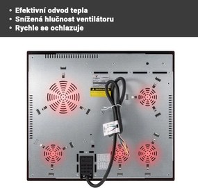 JAGO Płyta szklano-ceramiczna, 6800 W