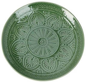 Ceramiczny talerz ze żłobionym wzorem, Ø 26,5 cm