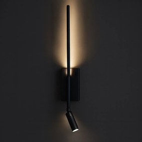 Kinkiet, lampka nocna Torch Czarny 6W+3W 4000K