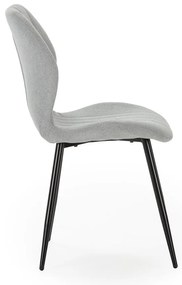 Jasnoszare krzesła zestaw 4 szt. Milu – Marckeric