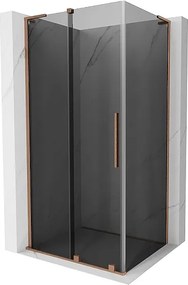 Mexen Velar L kabina prysznicowa rozsuwana 120 x 75 cm, grafit, miedź szczotkowana - 871-120-075-43-65