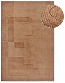 Brązowy wełniany dywan tkany ręcznie 190x280 cm Charlotte – Villeroy&amp;Boch
