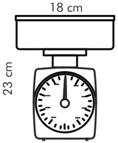 Tescoma ACCURA waga kuchenna mechaniczna 5 kg, biały