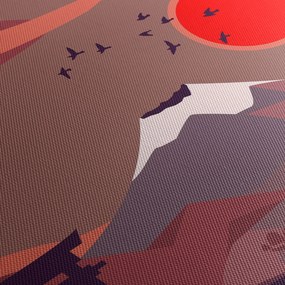 Obraz - Góry Fuji (170x50 cm)