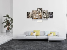Obraz - Koń w zimowym krajobrazie (125x70 cm)