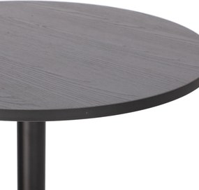 Stół barowy Hvar okrągły, czarny 60 cm