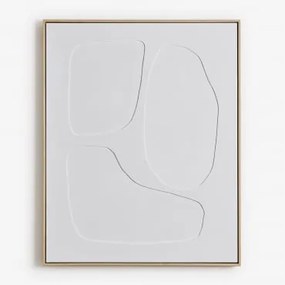 Ręcznie Malowany Obraz Dekoracyjny Z Reliefem Helvona 80 X 100 Cm & B - Sklum