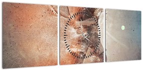 Obraz - Tenisista (z zegarem) (90x30 cm)