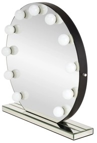 TORANO lustro stołowe z oświetleniem LED fi.70cm toaletka nowoczesne do sypialni