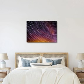 Obraz rozmytych gwiazd na niebie (70x50 cm)