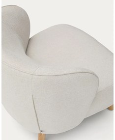 Kremowy fotel z tkaniny szenilowej Ulit – Kave Home