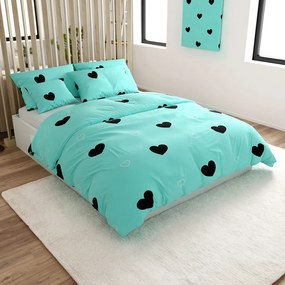 PrzytulneMieszkanie.pl PrzytulneMieszkanie.pl Pościel z mikrofibry CORAZON BLEND niebieska Rozmiar pościeli: 2 szt 70 x 90 cm | 200 x 220 cm