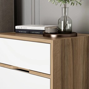 Stolik nocny Elina Walnut White