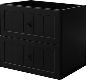Szafka podumywalkowa w stylu klasycznym, czarna, 60 x 57 x 46 cm
