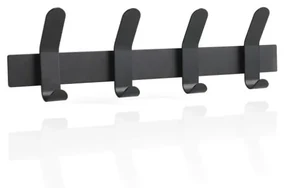 Czarny metalowy wieszak ścienny A-Rack − Zone
