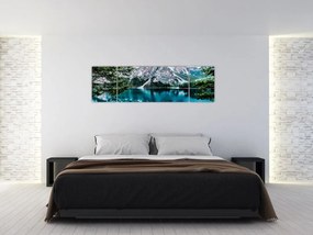 Obraz jeziora w Alpach (170x50 cm)