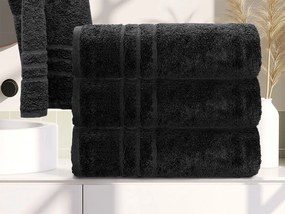 Ręcznik kąpielowy Comfort Maxi 100x180 cm czarny, 100% bawełna